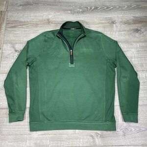 J McLaughlin Pullover Mens Large Quarter Zip Sweater Casual Lightweight Pullover